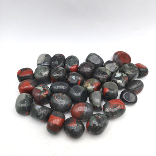 Pierres Roulées - Jaspe Héliotrope / Sanguin EXTRA (200 g)