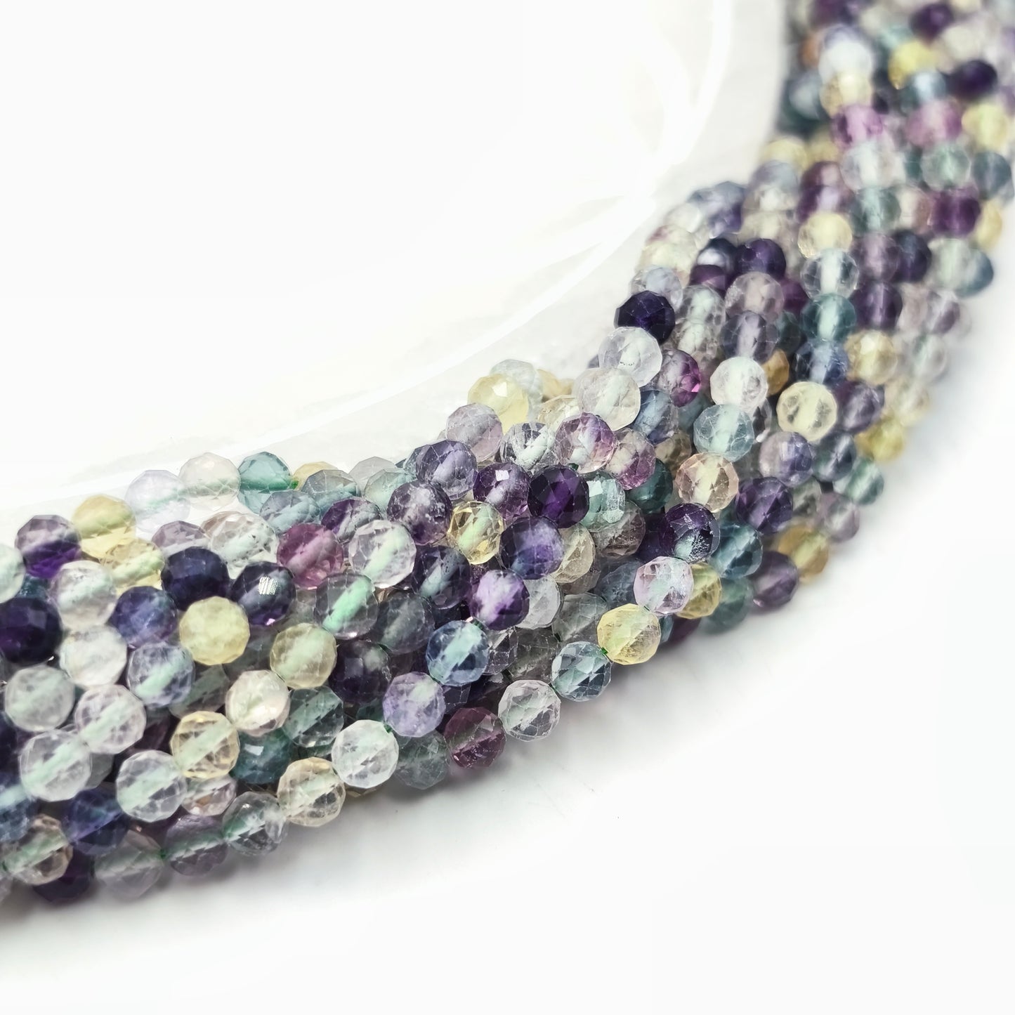 Rang facetté - Fluorite (4 mm)