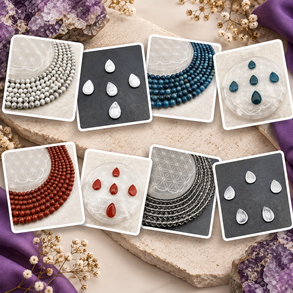 Pack Créateur Collection Pendentifs – 12 rangs + 32 gouttes
