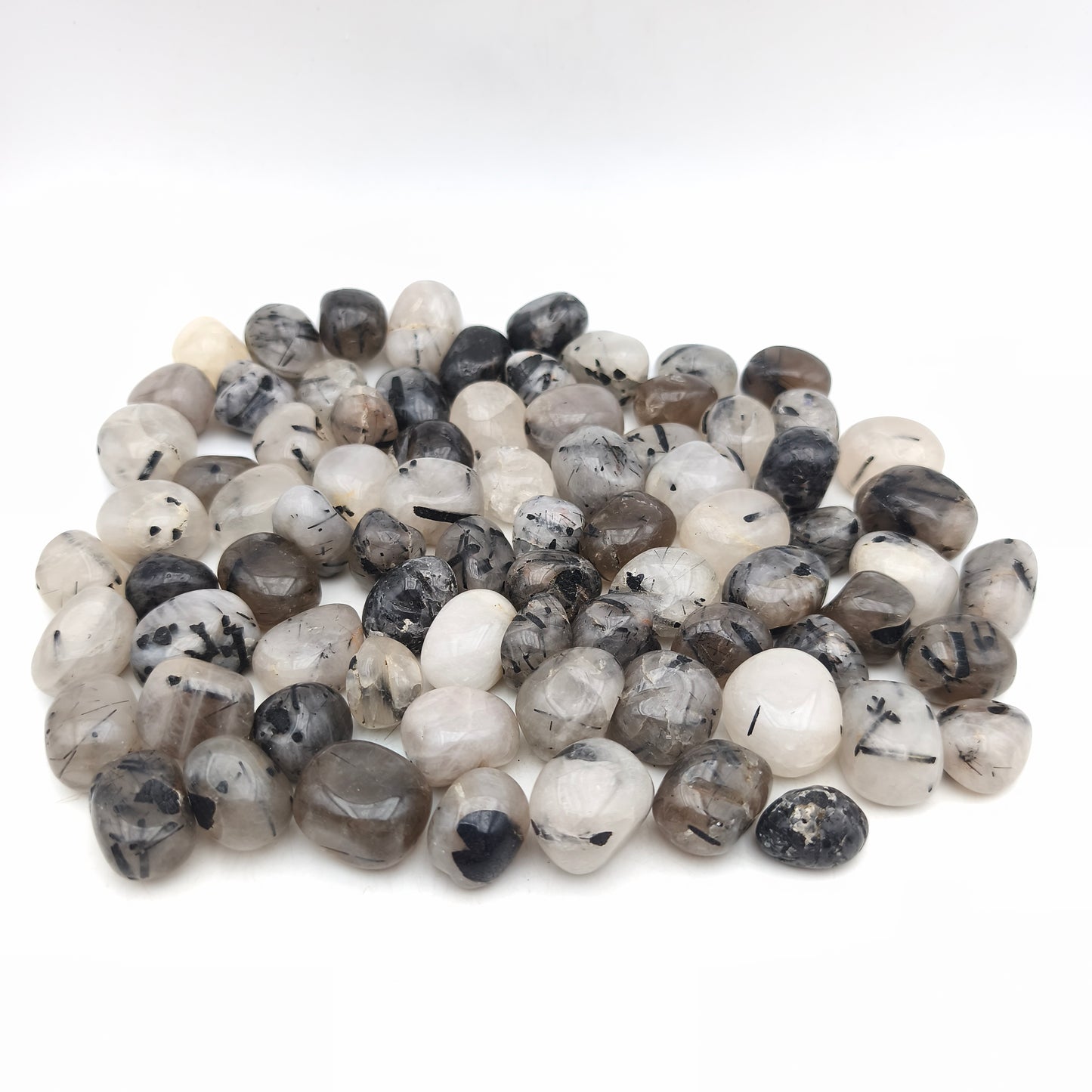 Pierres Roulées - Tourmaline noire et quartz - (200 g)