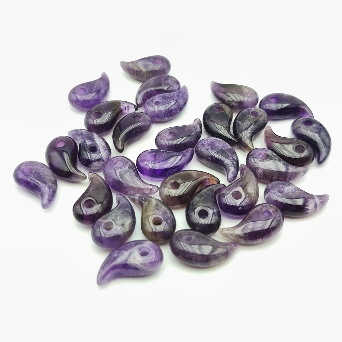 Pendentif Magatama Améthyste naturelle