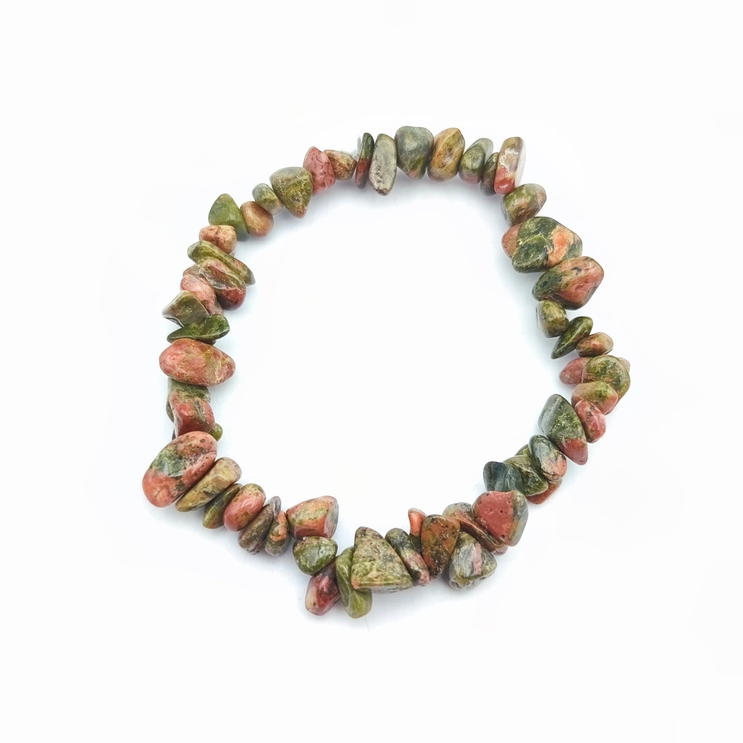 Bracelet baroque en Jaspe Unakite (Collection Enfant)