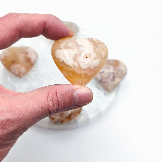 Petit Coeur - Agate Fleur (Sakura) - Taille GG