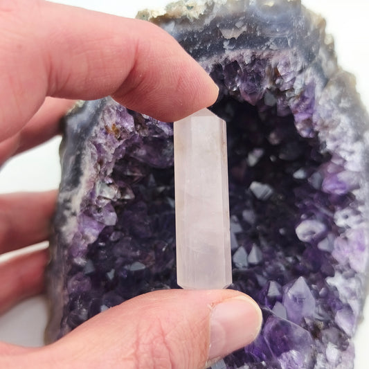 Pointe Biterminée - Quartz rose (4/5 cm)