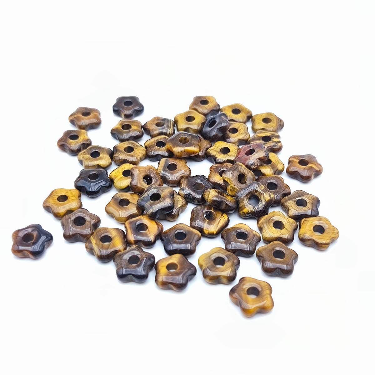 Pendentif Fleur Oeil de tigre