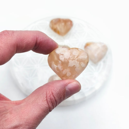 Petit Coeur - Agate Fleur (Sakura) - Taille M