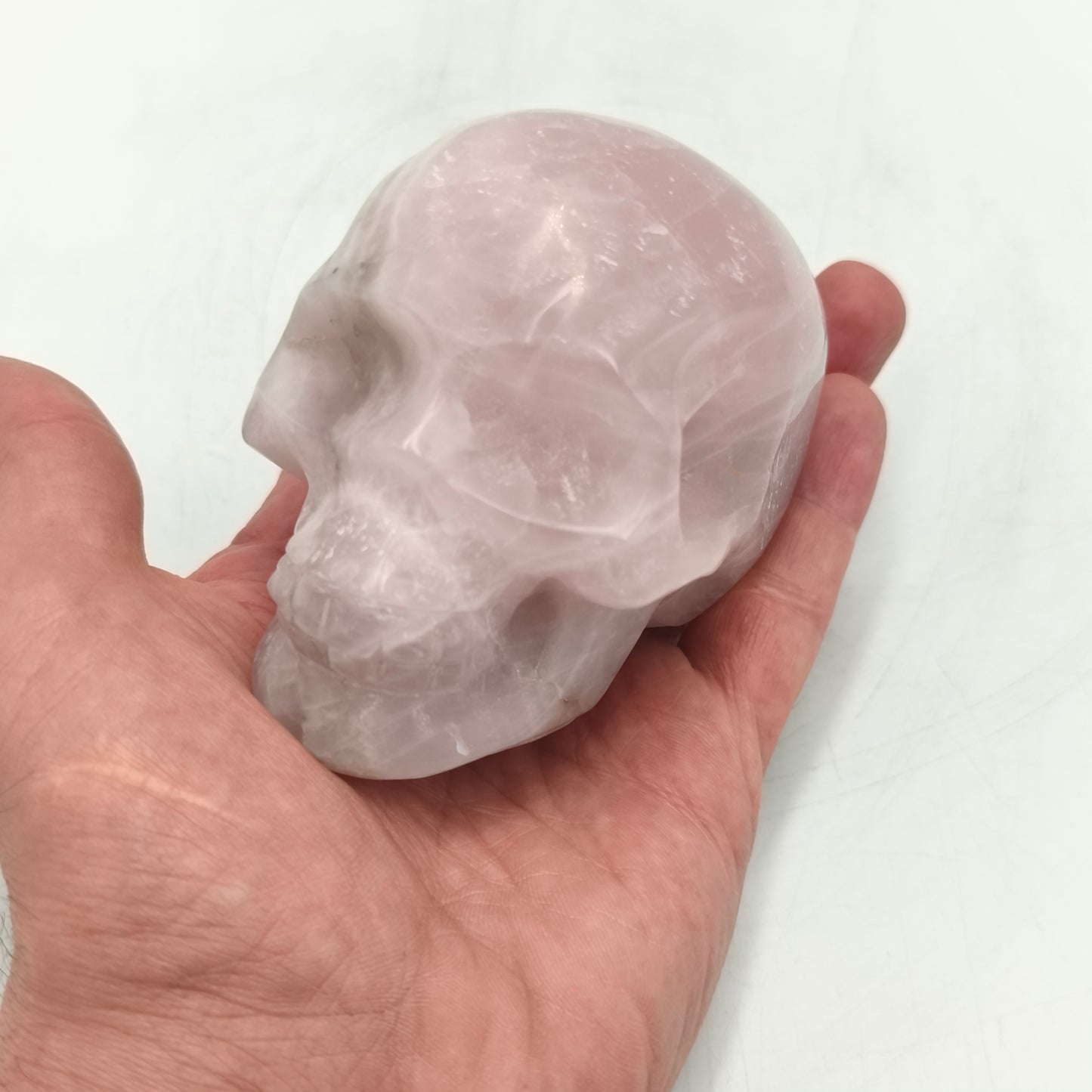 Crane - Quartz Rose - 9 cm