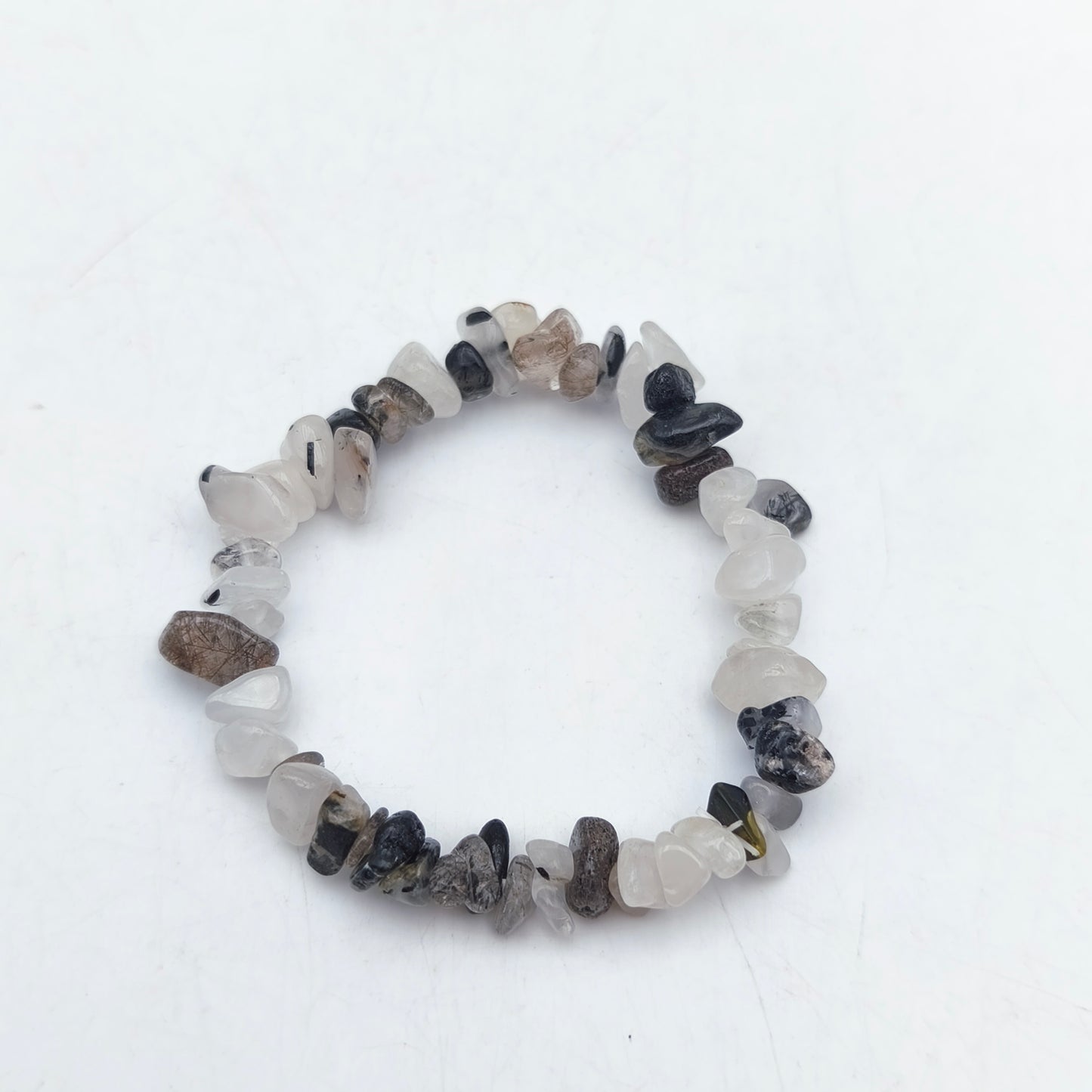 Bracelet baroque en Tourmaline noire et quartz (Collection Enfant)