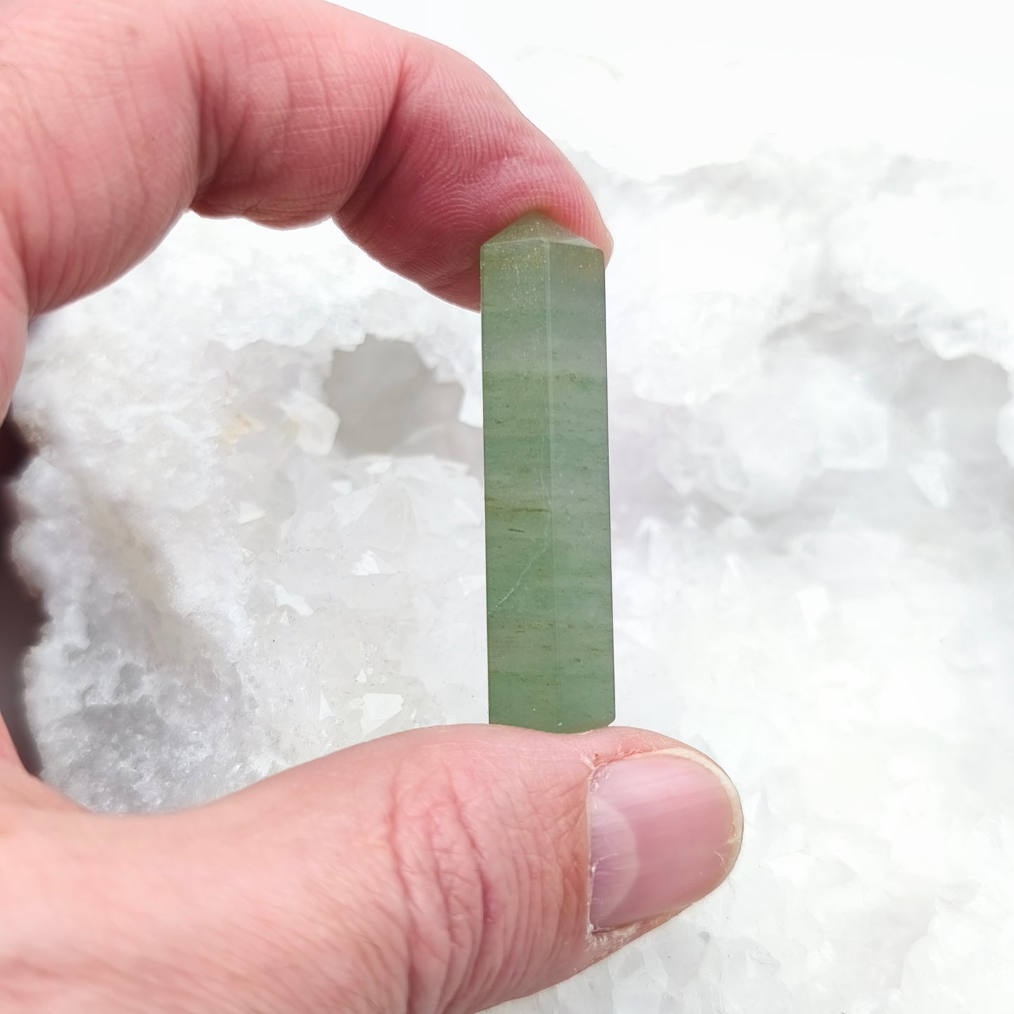 Pointe Biterminée - Aventurine verte (4/5 cm)