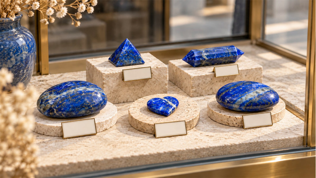 Composer une vitrine de minéraux autour d’une seule couleur
