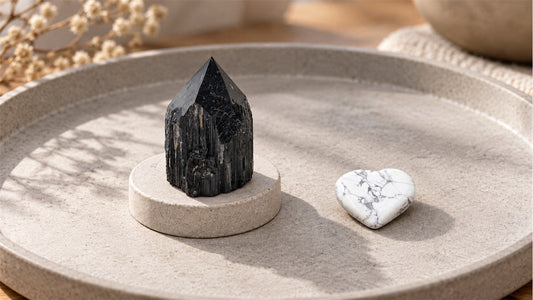 Créer une composition noire et blanche avec des pierres aux textures différentes
