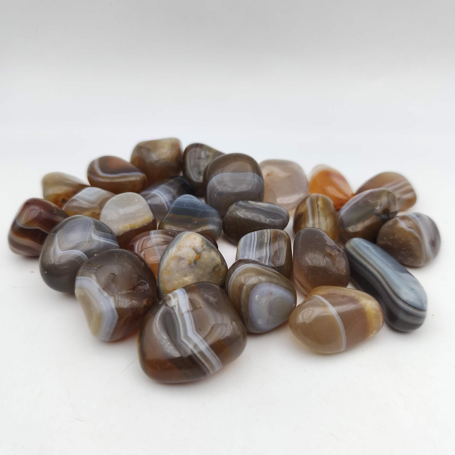 Pierres Roulées - Agate à bandes EXTRA (200 g)