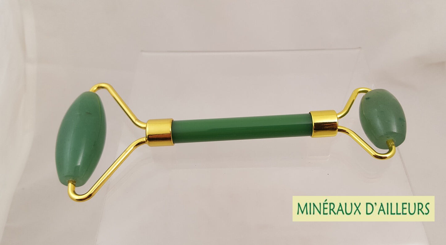 Rouleau de Massage - Aventurine avec sa boite