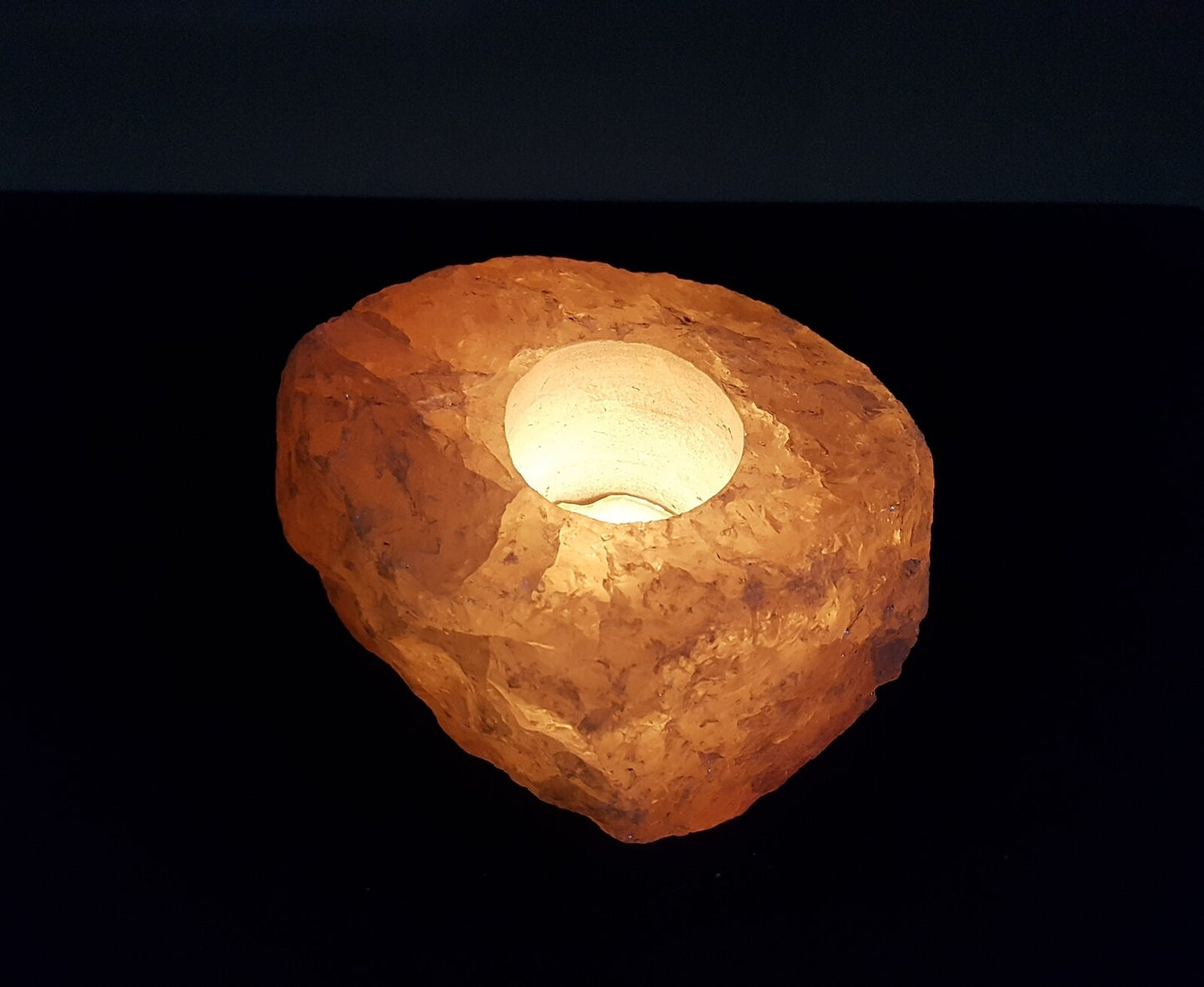 Bougeoir - Quartz Rose Brut