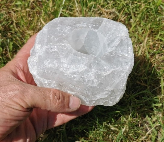 Bougeoir - Quartz Brut