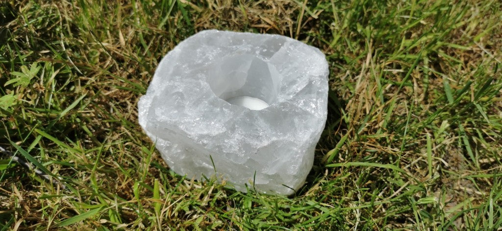 Bougeoir - Quartz Brut