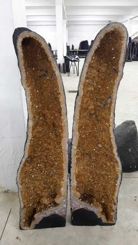 Paire de Géode - Citrine