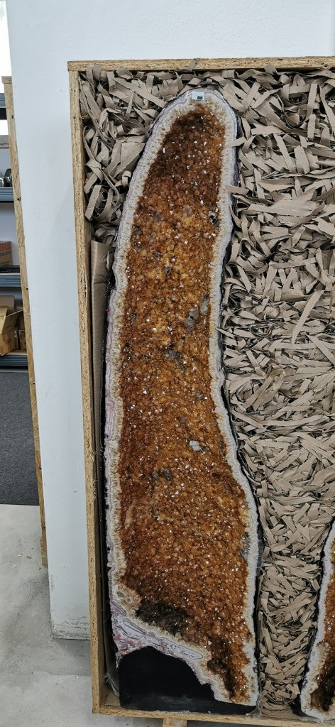 Paire de Géode - Citrine