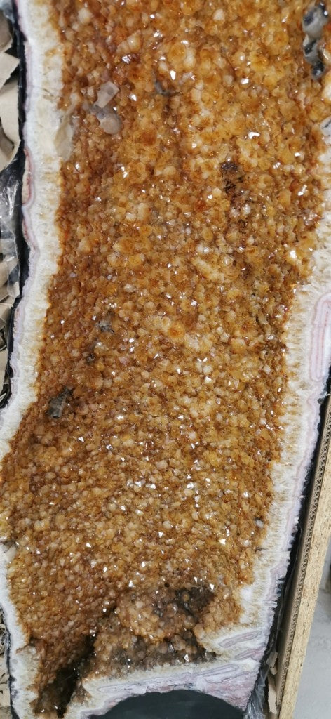 Paire de Géode - Citrine