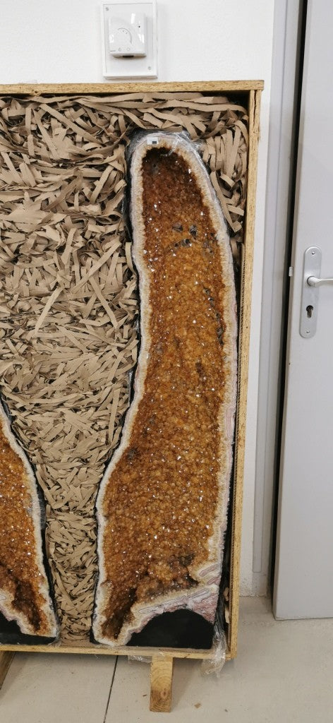 Paire de Géode - Citrine