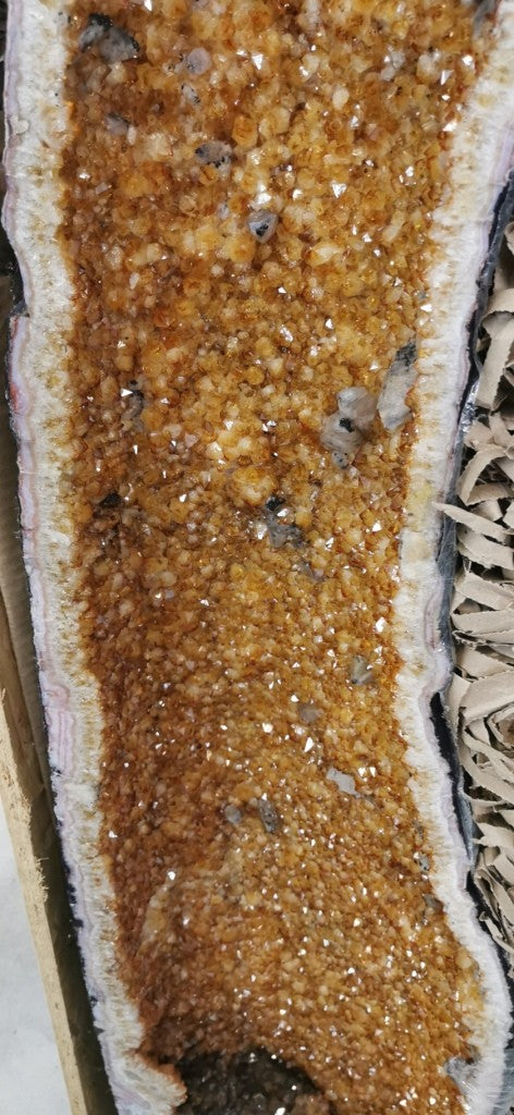 Paire de Géode - Citrine