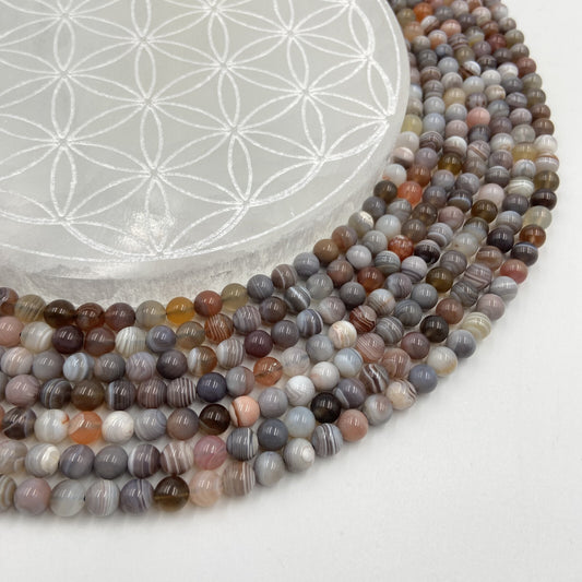 Rang - Agate du Botswana (6 mm)