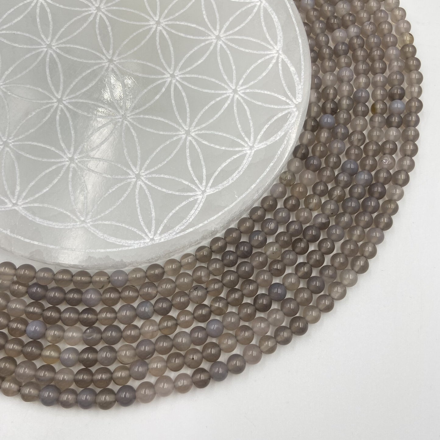 Rang - Agate Grise (6 mm)