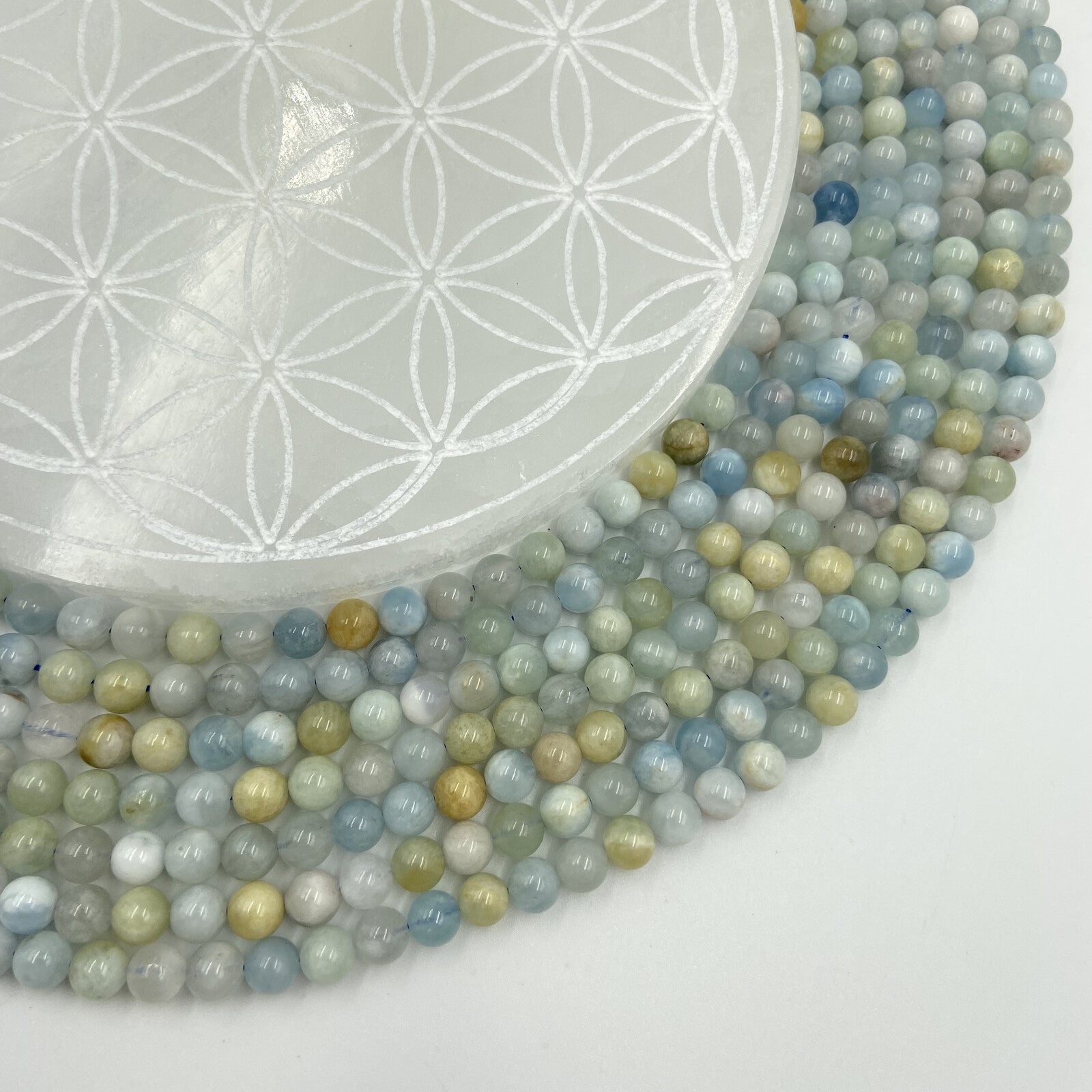 Rang - Aigue Marine (6 mm) - Mix couleurs