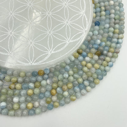 Rang - Aigue Marine (6 mm) - Mix couleurs