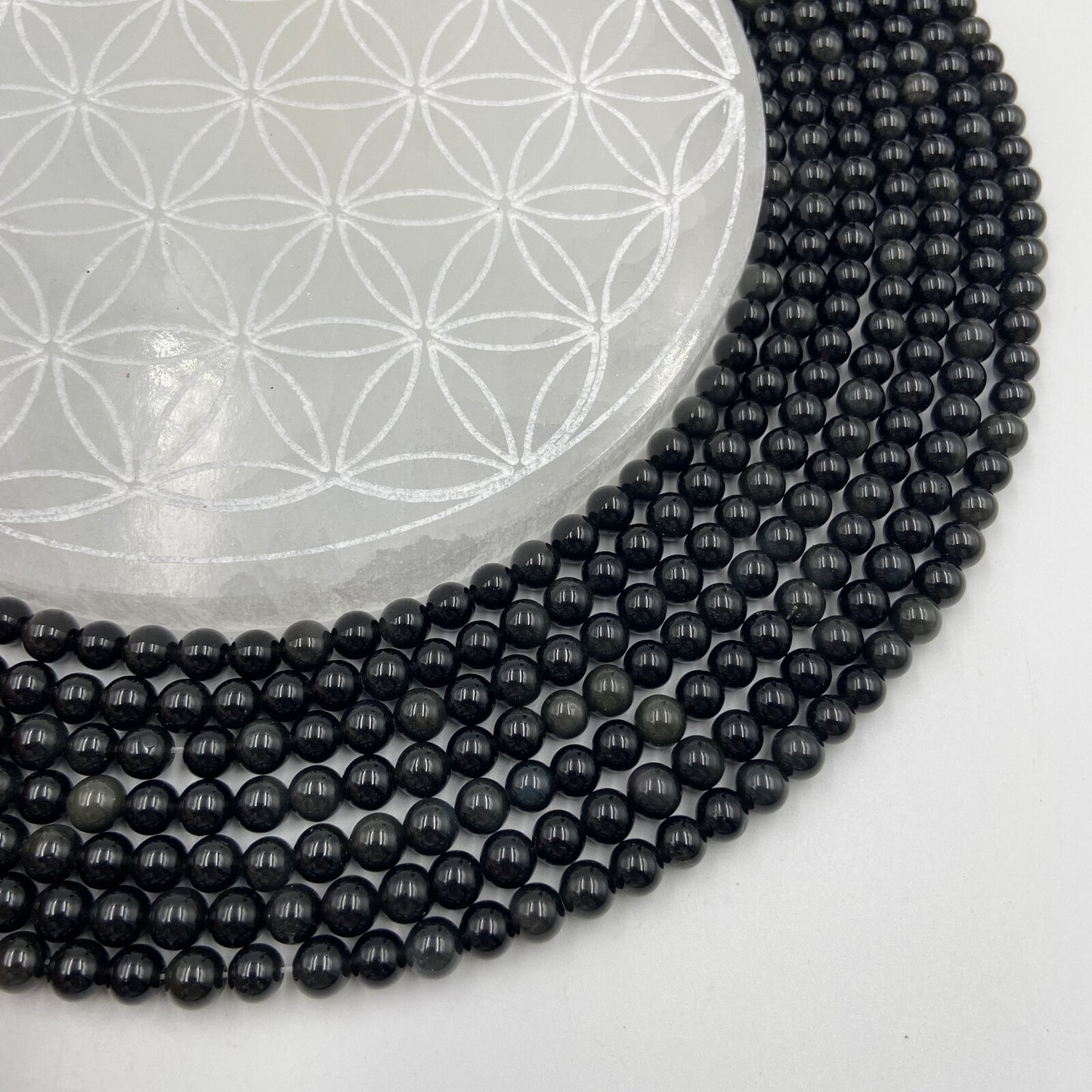 Rang - Obsidienne Noire / Arc-en-ciel (6 mm)