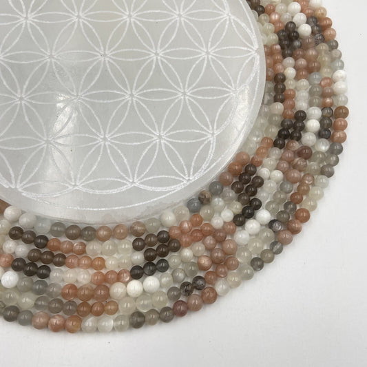 Rang - Pierre de Lune Multicolore Extra (6 mm)