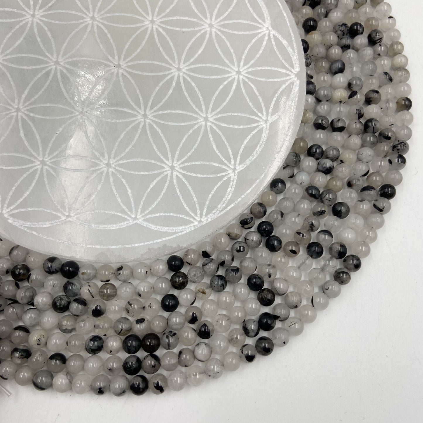 Rang - Tourmaline Noire & Quartz (6 mm)