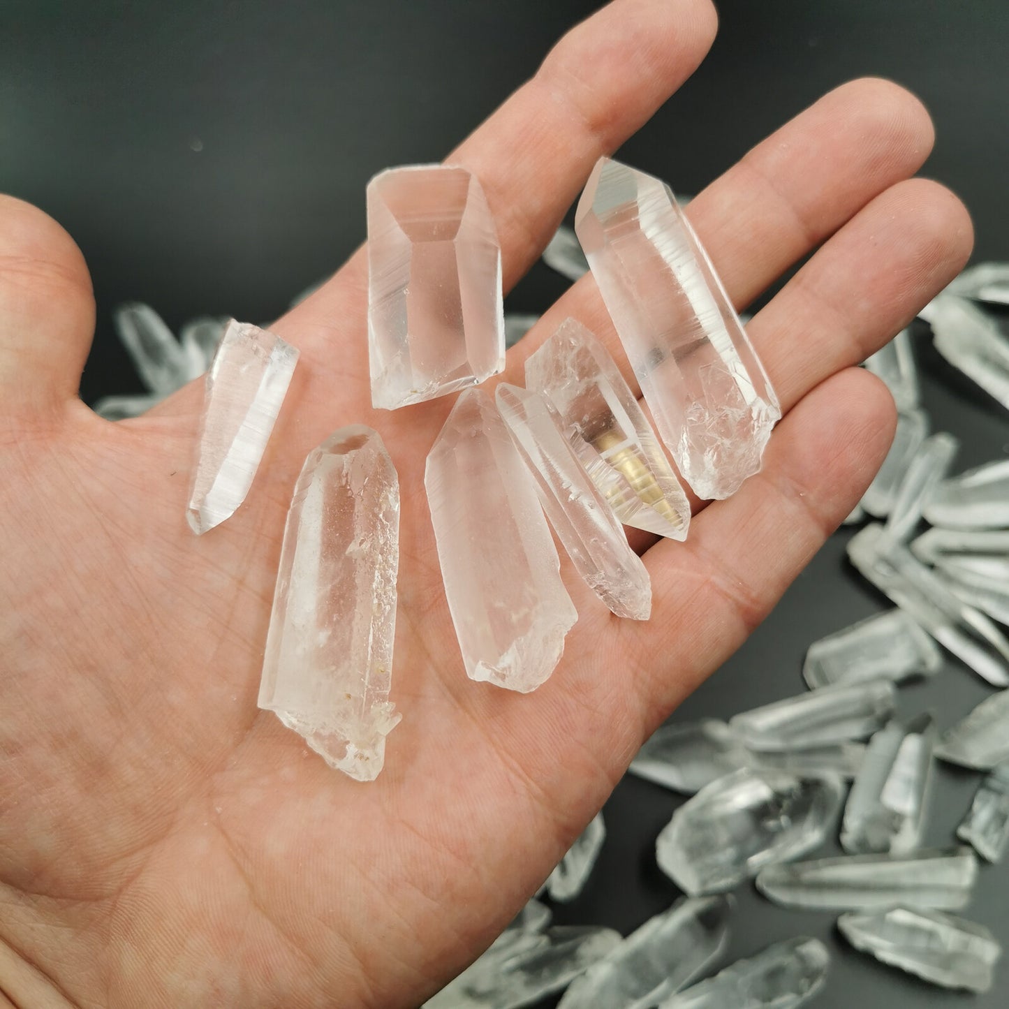 Pointes de cristal / quartz brut - Petit