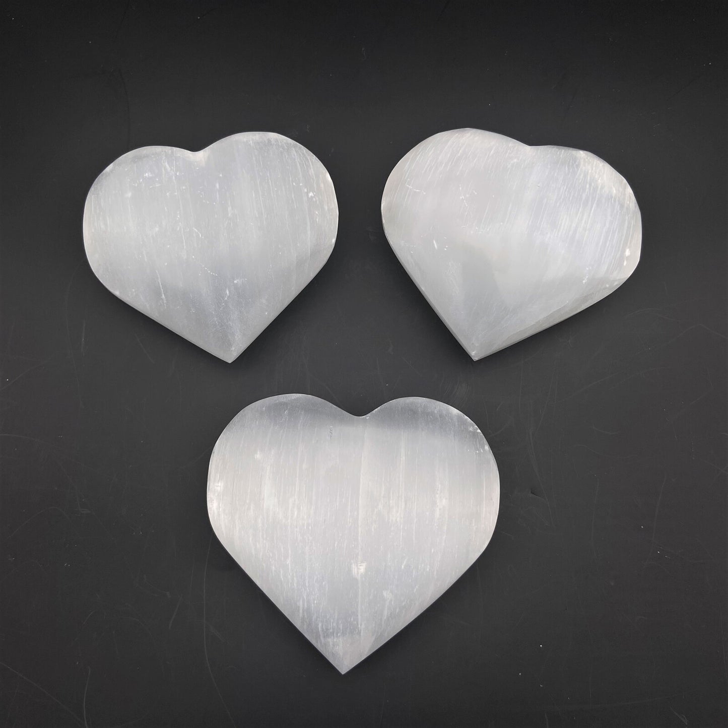 Coeur - Sélénite Blanche - 6 x 7 cm