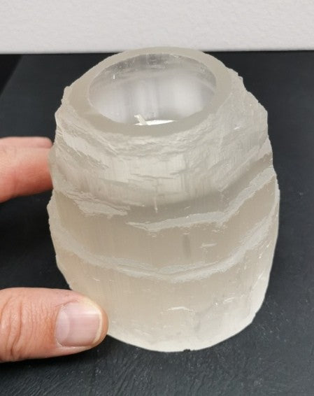 Bougeoir - Sélénite Tour