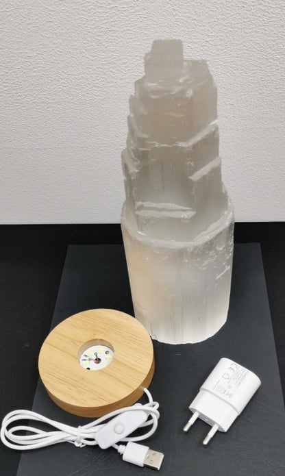 Lampe en Sélénite - Monolithe (25 cm)