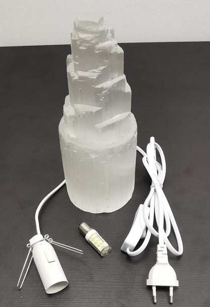 Lampe en Sélénite - Monolithe (25 cm)