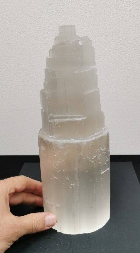 Lampe en Sélénite - Monolithe (25 cm)
