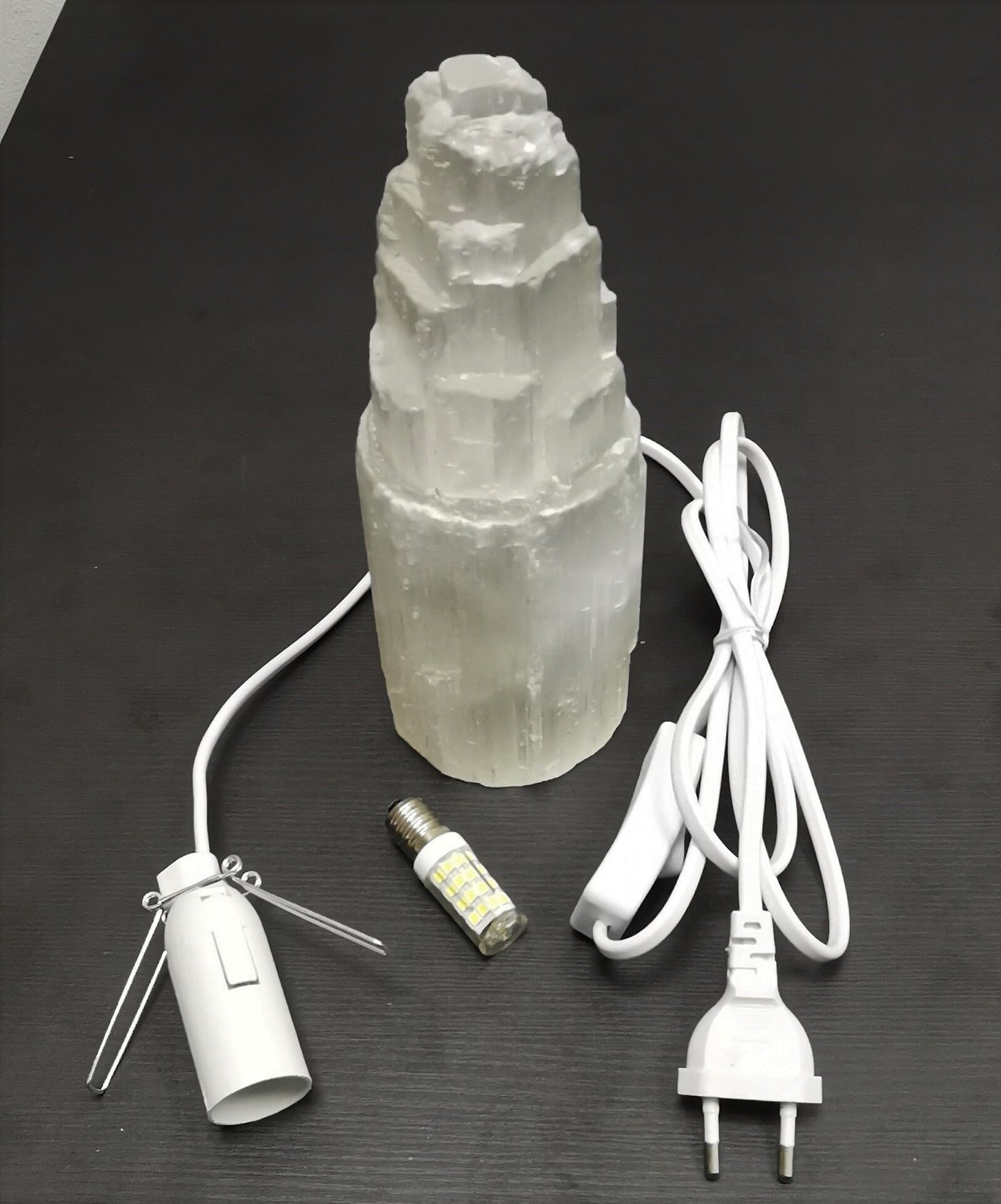 Lampe en Sélénite - Monolithe (20 cm)