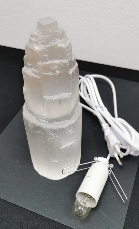 Lampe en Sélénite - Monolithe (20 cm)