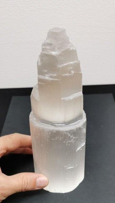 Lampe en Sélénite - Monolithe (20 cm)