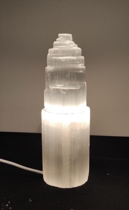 Lampe en Sélénite - Monolithe (20 cm)