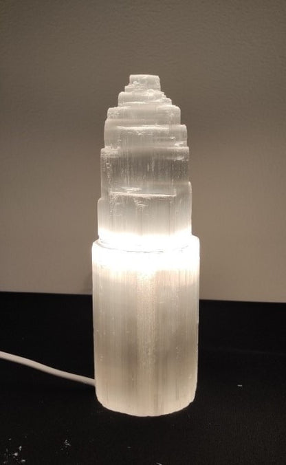 Lampe en Sélénite - Monolithe (20 cm)
