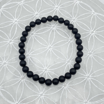 Bracelet - Onyx Mat (6 mm)