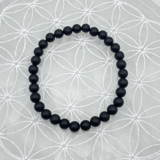 Bracelet - Onyx Mat (6 mm)