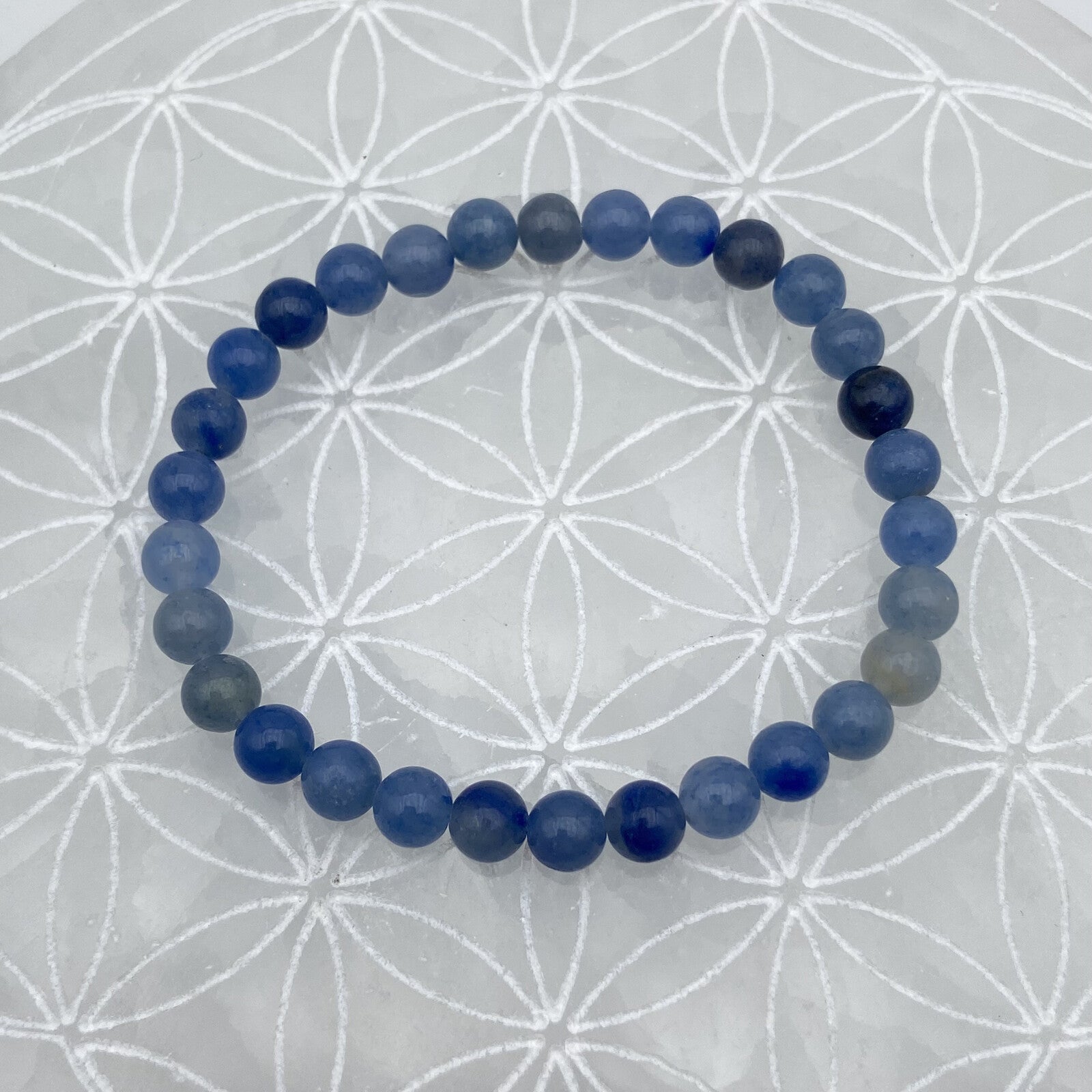 Bracelet - Aventurine Bleue (6 mm)