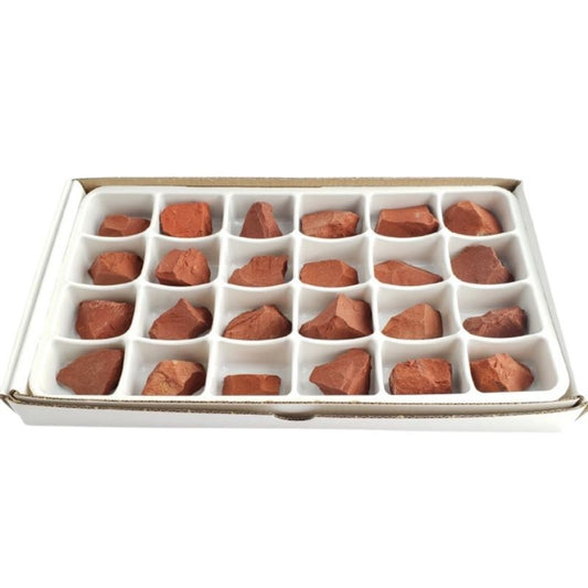 Flat/carton 24 pièces - Jaspe Rouge