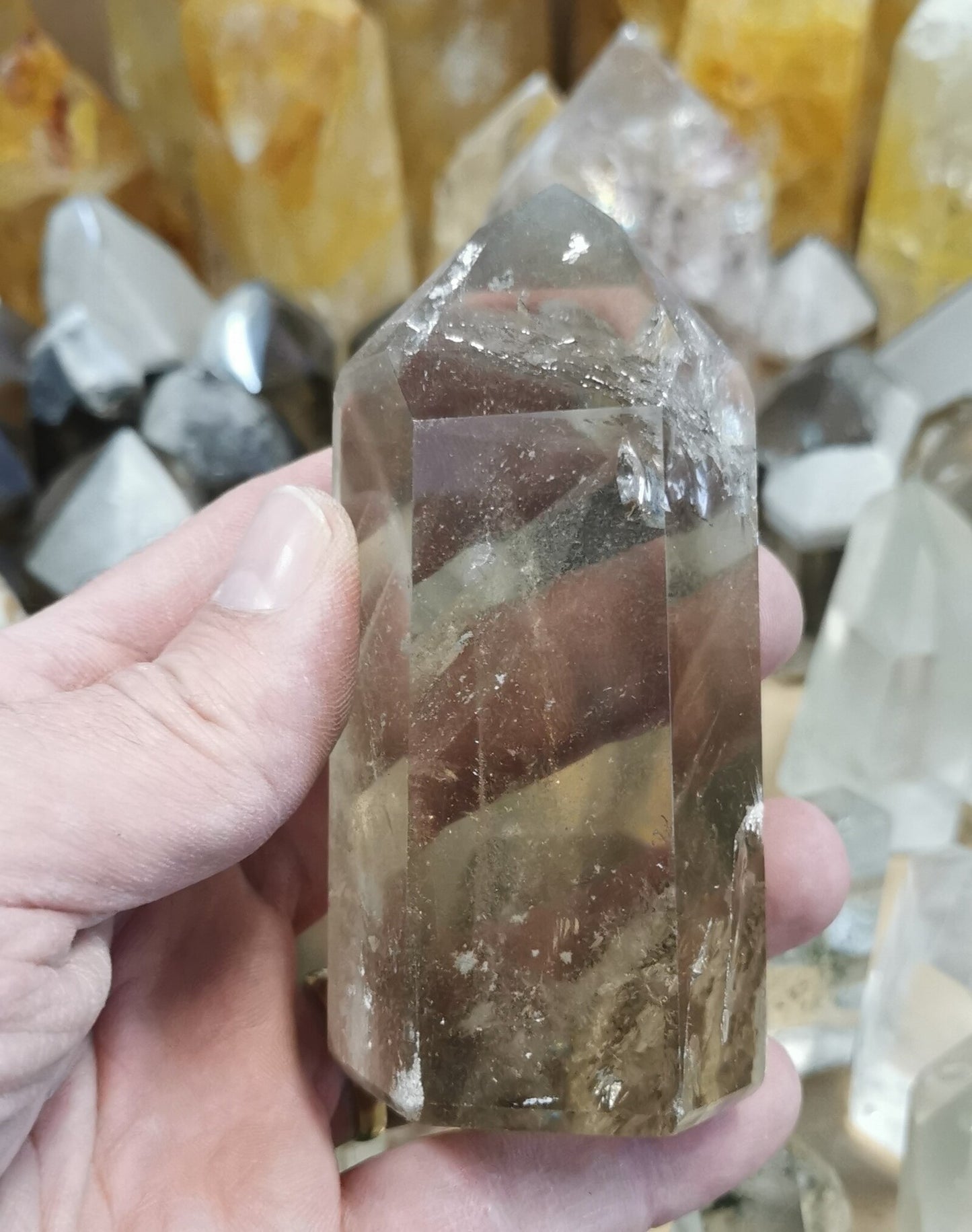 Pointe Quartz à inclusions