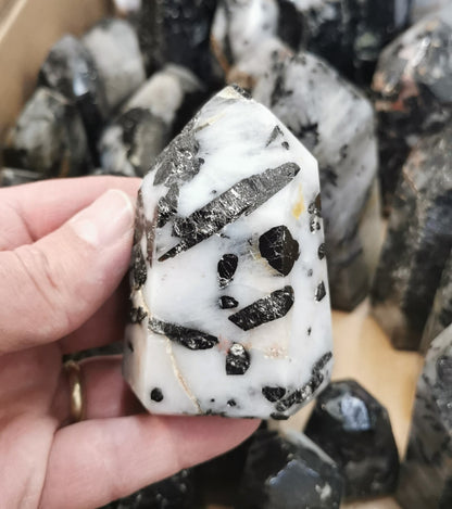 Pointe Tourmaline noire et quartz