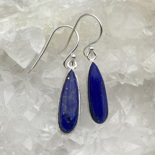 Boucles d'oreilles Argent - Lapis Lazuli goutte